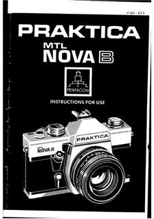 Praktica (VEB) MTL Nova B manual. Camera Instructions.